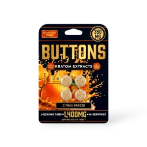buttons kratom extracts chewable tablets citrus breeze 350mg 4ct 77686